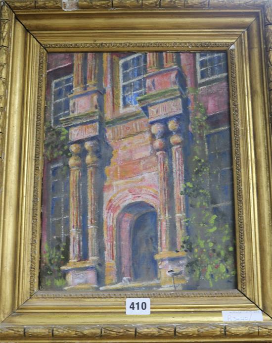 English School Study of a doorway 35 x 26cm